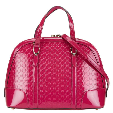 グッチ グッチシマ ハンドバッグ ショルダーバッグ 2WAY 309617 ピンク エナメル レディース GUCCI 【中古】