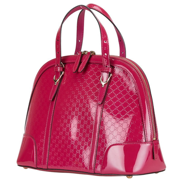 グッチ グッチシマ ハンドバッグ ショルダーバッグ 2WAY 309617 ピンク エナメル レディース GUCCI 【中古】