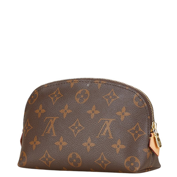 ルイ ヴィトン モノグラム ポシェット コスメティック ポーチ コスメポーチ M47515 ブラウン PVC レザー レディース LOUIS VUITTON 【中古】