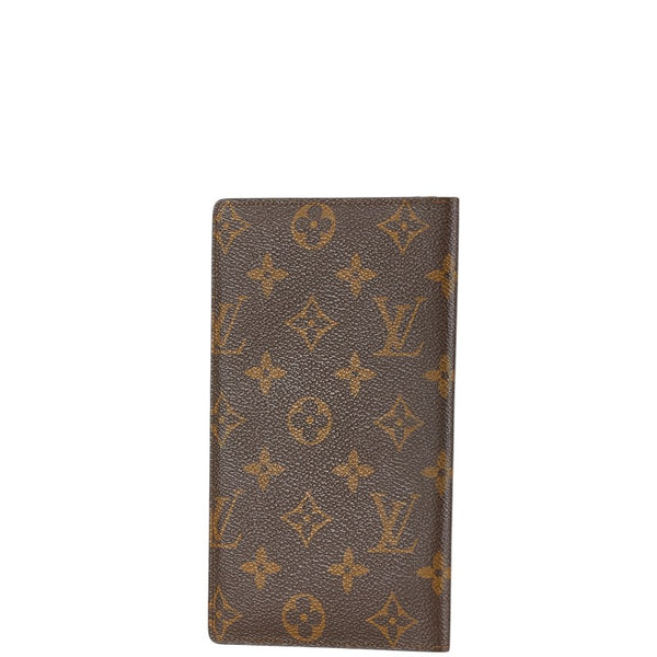 ルイ ヴィトン モノグラム ポルトシェキエ カルトクレディ 札入れ M62225 ブラウン PVC レディース LOUIS VUITTON 【中古】