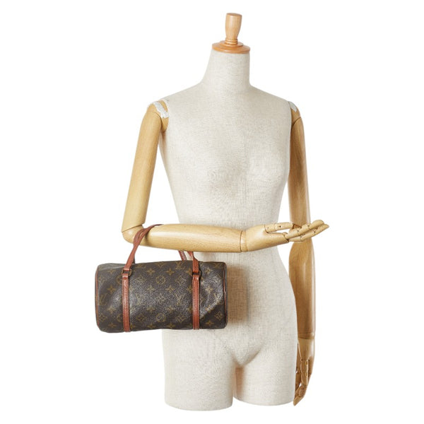 ルイ ヴィトン モノグラム パピヨン26 (旧) ハンドバッグ M51366 ブラウン PVC レザー レディース LOUIS VUITTON 【中古】
