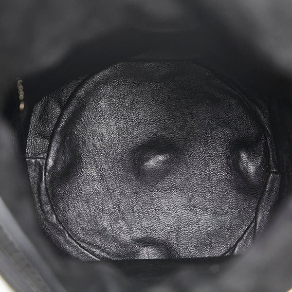 グッチ バンブー ハンドバッグ 001 1014 ブラック エナメル スウェード レディース GUCCI 【中古】