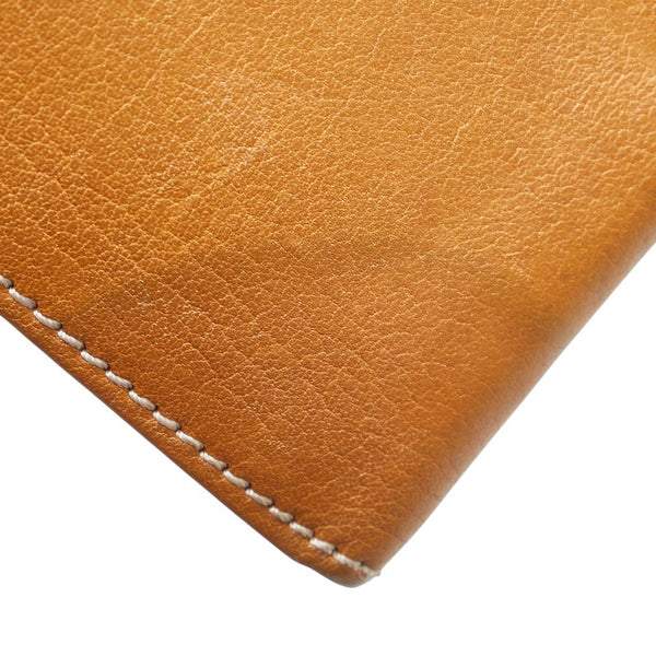 クロエ ラインストーン 長財布 ブラウン ゴールド レザー レディース Chloe 【中古】