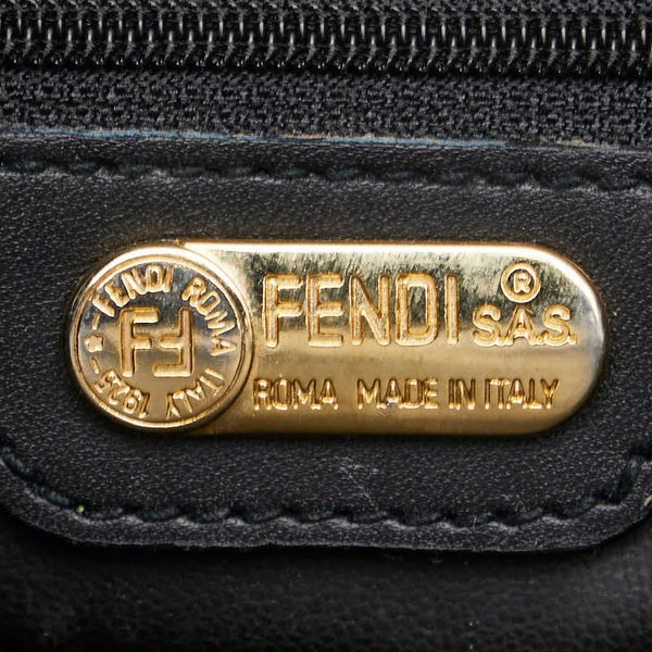 フェンディ クラッチバッグ セカンドバッグ ブラック レザー メンズ FENDI 【中古】