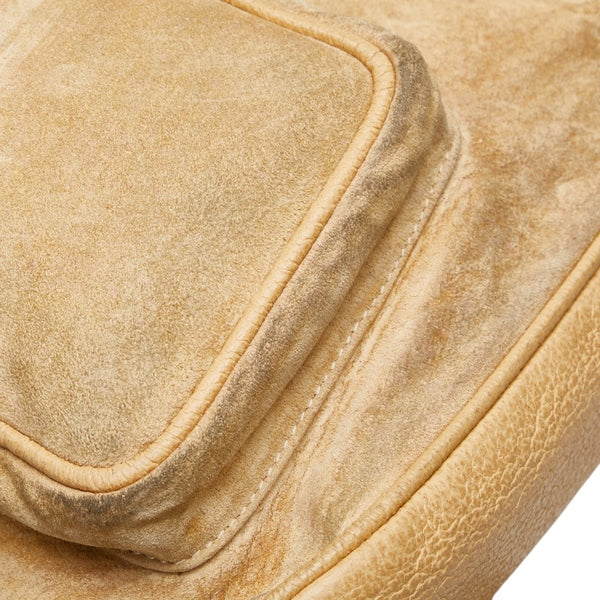 グッチ バンブー リュック バックパック 003 2058 0016 ベージュ スウェード レザー レディース GUCCI 【中古】