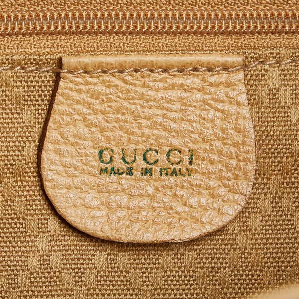 グッチ バンブー リュック バックパック 003 2058 0016 ベージュ スウェード レザー レディース GUCCI 【中古】