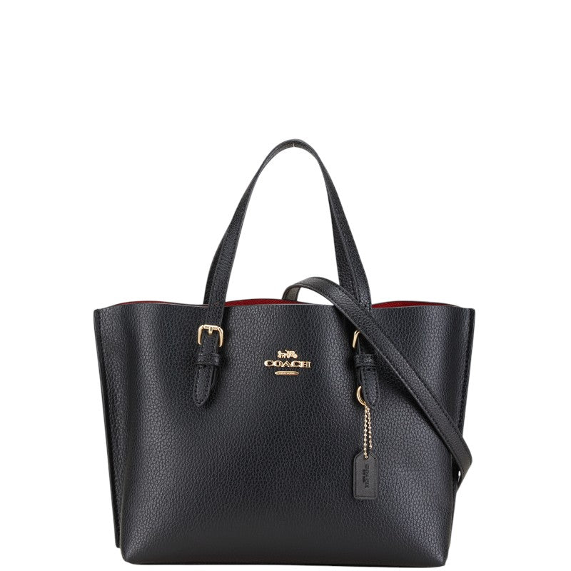 コーチ ハンドバッグ ショルダーバッグ 2WAY C4084 ブラックトゥルーレッド レザー レディース COACH 【中古】