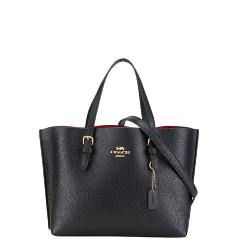 コーチ ハンドバッグ ショルダーバッグ 2WAY C4084 ブラックトゥルーレッド レザー レディース COACH 【中古】