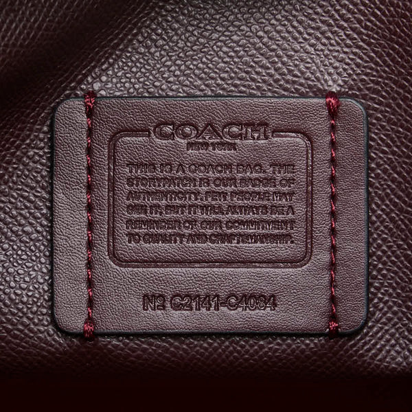 コーチ ハンドバッグ ショルダーバッグ 2WAY C4084 ブラックトゥルーレッド レザー レディース COACH 【中古】