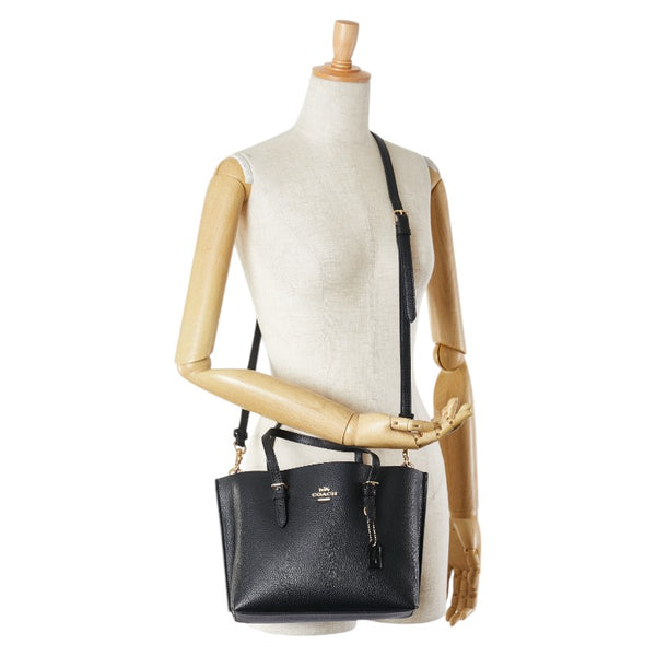 コーチ ハンドバッグ ショルダーバッグ 2WAY C4084 ブラックトゥルーレッド レザー レディース COACH 【中古】