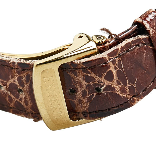 シチズン EXCEED ベルト（社外品） 腕時計 H430-T005705 TA クオーツ シルバー文字盤 メッキ メンズ CITIZEN 【中古】