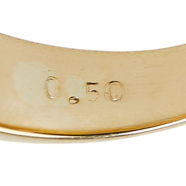 ノーブランド K18YG イエローゴールド ダイヤ0.50ct リング 指輪 レディース no brand 10.5号 【中古】