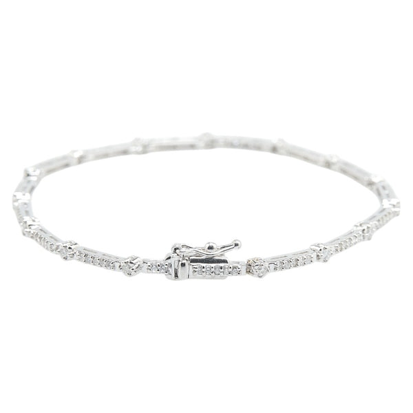 ノーブランド Pt850 プラチナ ダイヤ1.00ct ブレスレット レディース no brand 【中古】