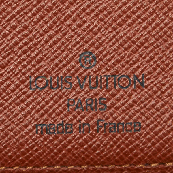 ルイ ヴィトン モノグラム ポルトバルール カルトクレディ 長財布 M61823 ブラウン PVC レザー レディース LOUIS VUITTON 【中古】
