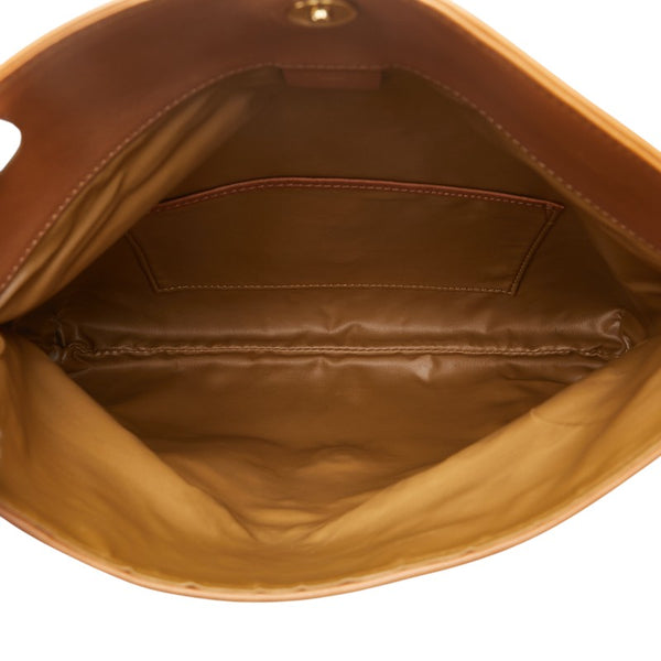 セリーヌ マカダム セカンドバッグ クラッチバッグ ベージュ ブラウン PVC レザー レディース CELINE 【中古】