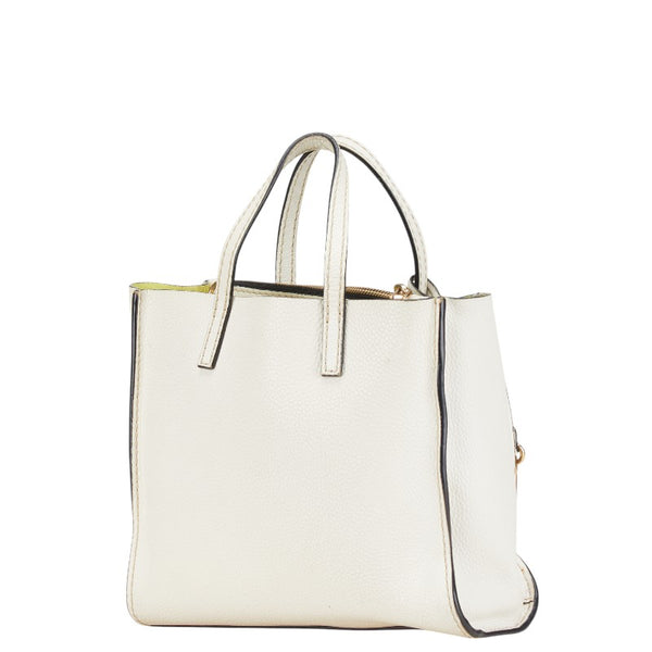 マークジェイコブス ショルダーバッグ ハンドバッグ 2WAY ホワイト レザー レディース MARC JACOBS 【中古】