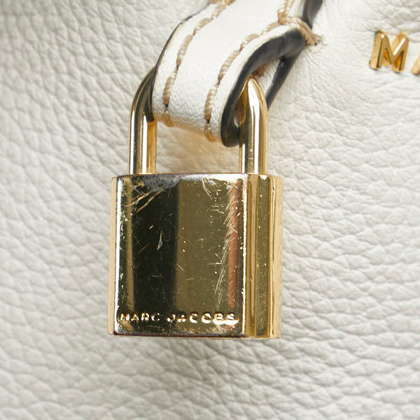 マークジェイコブス ショルダーバッグ ハンドバッグ 2WAY ホワイト レザー レディース MARC JACOBS 【中古】