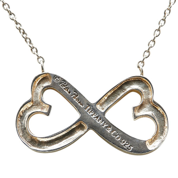 ティファニー ダブルラビングハート ネックレス シルバー SV925 シルバー レディース TIFFANY&Co. 【中古】