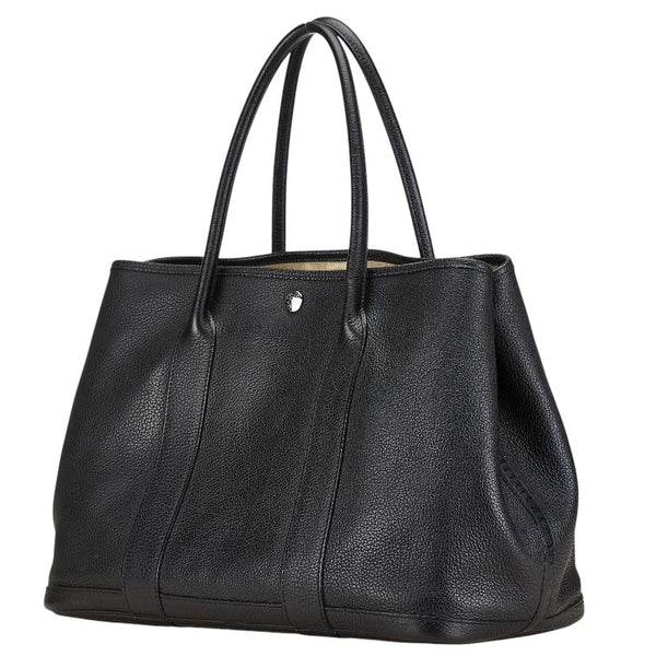 エルメス ガーデンパーティーPM トートバッグ ブラック ネゴンダ レディース HERMES 【中古】