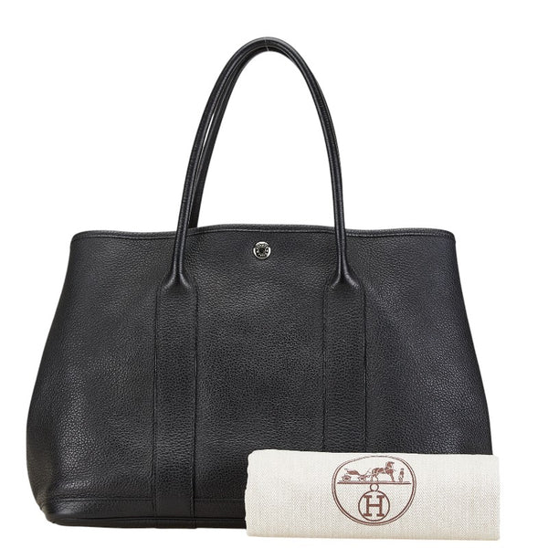 エルメス ガーデンパーティーPM トートバッグ ブラック ネゴンダ レディース HERMES 【中古】