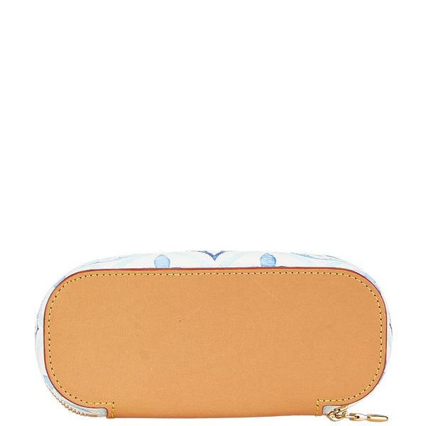 ルイ ヴィトン モノグラム タイル サングラス ポーチ GM メガネケース GI0835 ラグーンブルー PVC レザー レディース LOUIS VUITTON 【中古】