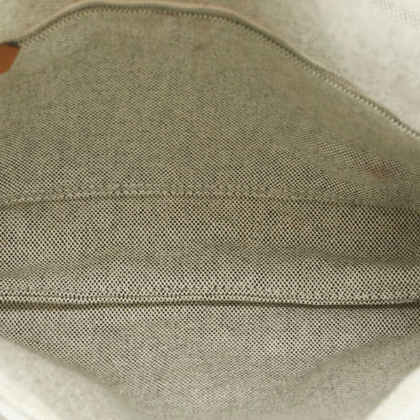 エルメス フールトゥ バサスPM 斜め掛け ショルダーバッグ グレー ブラック キャンバス レディース HERMES 【中古】