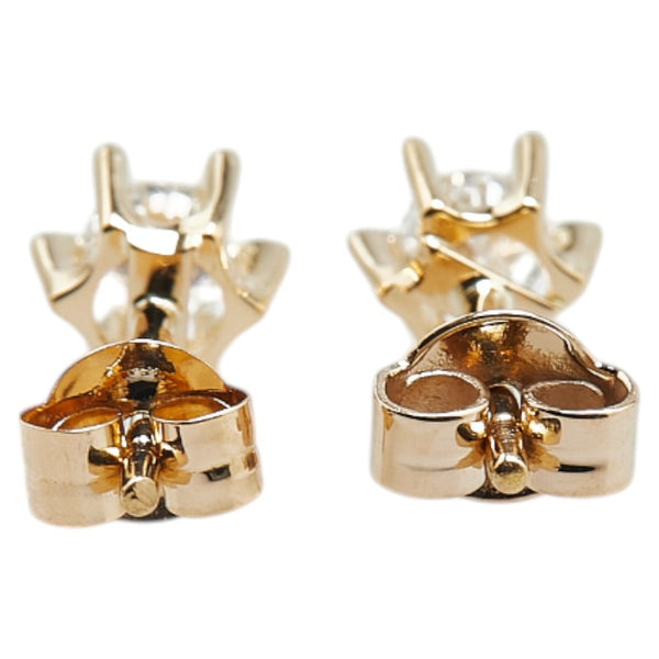 K18YG イエローゴールド ダイヤ0.31ct スタッド ピアス レディース 【中古】