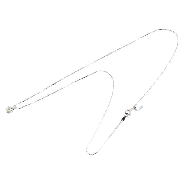 Pt900 プラチナ Pt850 プラチナ ダイヤ1.048ct ベネチアン チェーン ネックレス レディース 【中古】