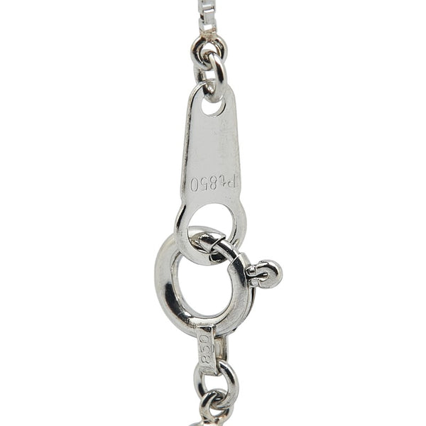 Pt900 プラチナ Pt850 プラチナ ダイヤ1.048ct ベネチアン チェーン ネックレス レディース 【中古】