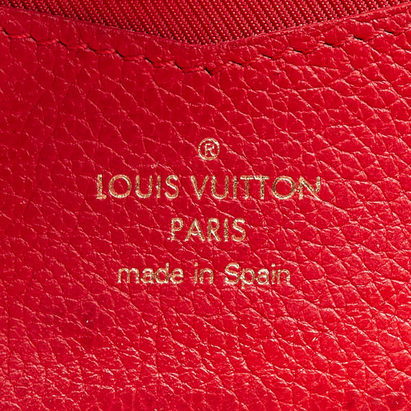 ルイ ヴィトン ポルトフォイユ ロックミー 長財布 M61277 ルビー レッド レザー レディース LOUIS VUITTON 【中古】