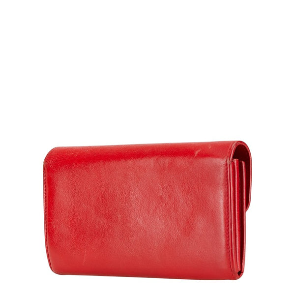 ルイ ヴィトン ポルトフォイユ ロックミー 長財布 M61277 ルビー レッド レザー レディース LOUIS VUITTON 【中古】