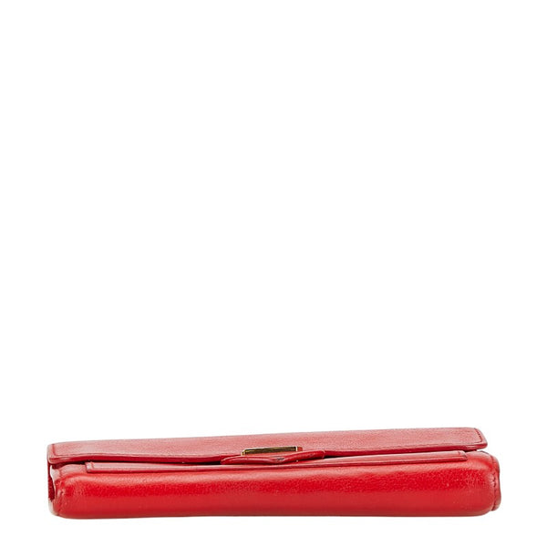 ルイ ヴィトン ポルトフォイユ ロックミー 長財布 M61277 ルビー レッド レザー レディース LOUIS VUITTON 【中古】