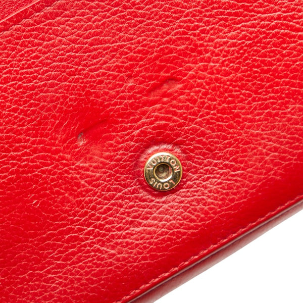 ルイ ヴィトン ポルトフォイユ ロックミー 長財布 M61277 ルビー レッド レザー レディース LOUIS VUITTON 【中古】