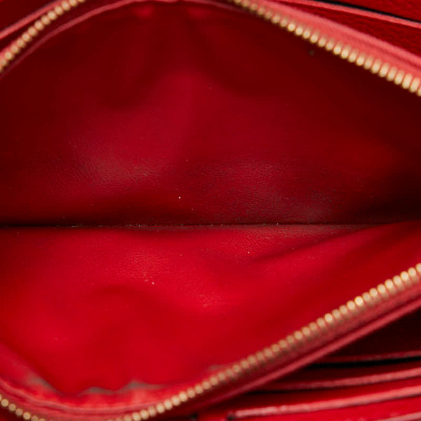 ルイ ヴィトン ポルトフォイユ ロックミー 長財布 M61277 ルビー レッド レザー レディース LOUIS VUITTON 【中古】