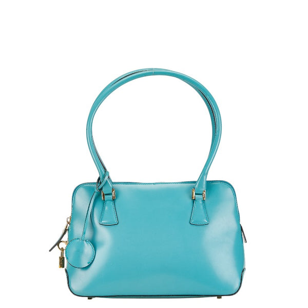 サルヴァトーレフェラガモ ハンドバッグ AU-21 2304 ライトブルー レザー レディース Salvatore Ferragamo 【中古】