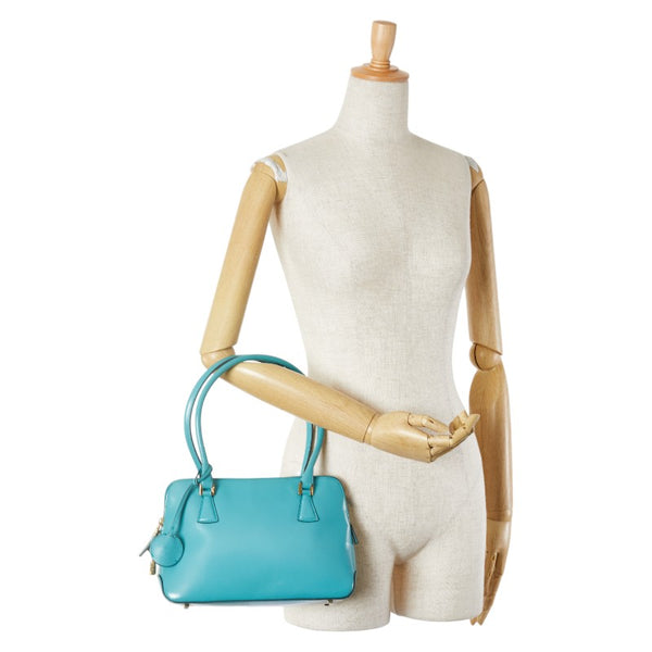 サルヴァトーレフェラガモ ハンドバッグ AU-21 2304 ライトブルー レザー レディース Salvatore Ferragamo 【中古】