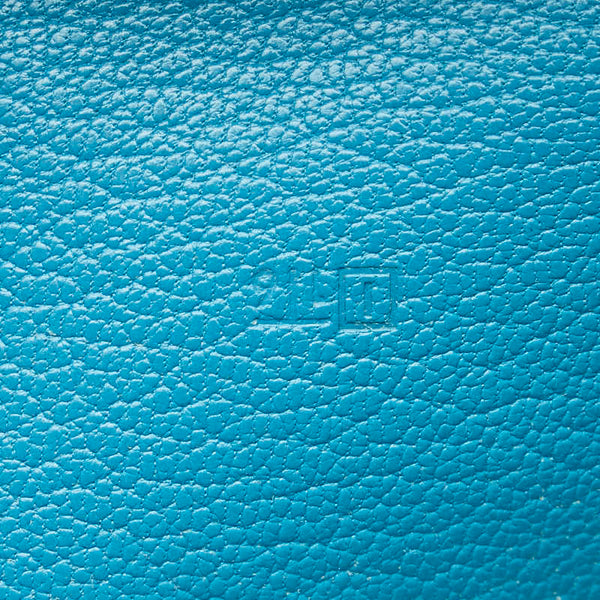 エルメス アジェンダ ヴィジョン 手帳カバー ブラウン ブルー レザー レディース HERMES 【中古】