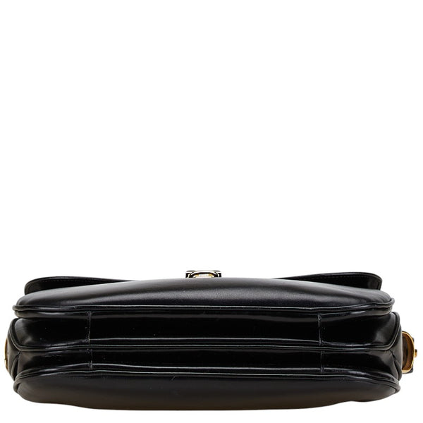 セリーヌ トリオンフ ショルダーバッグ ブラック レザー レディース CELINE 【中古】