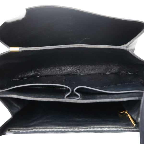 セリーヌ トリオンフ ショルダーバッグ ブラック レザー レディース CELINE 【中古】