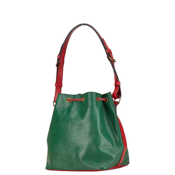 ルイ ヴィトン エピ プチ ノエ バイカラー ショルダーバッグ M44147 グリーン レッド レザー レディース LOUIS VUITTON 【中古】