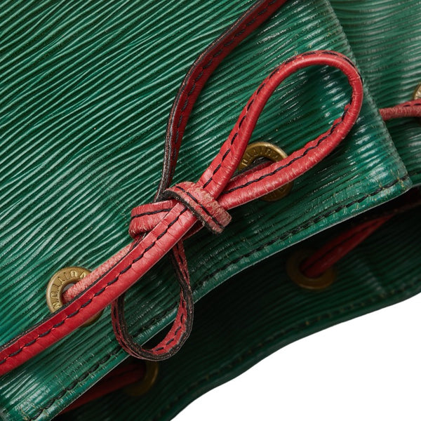 ルイ ヴィトン エピ プチ ノエ バイカラー ショルダーバッグ M44147 グリーン レッド レザー レディース LOUIS VUITTON 【中古】