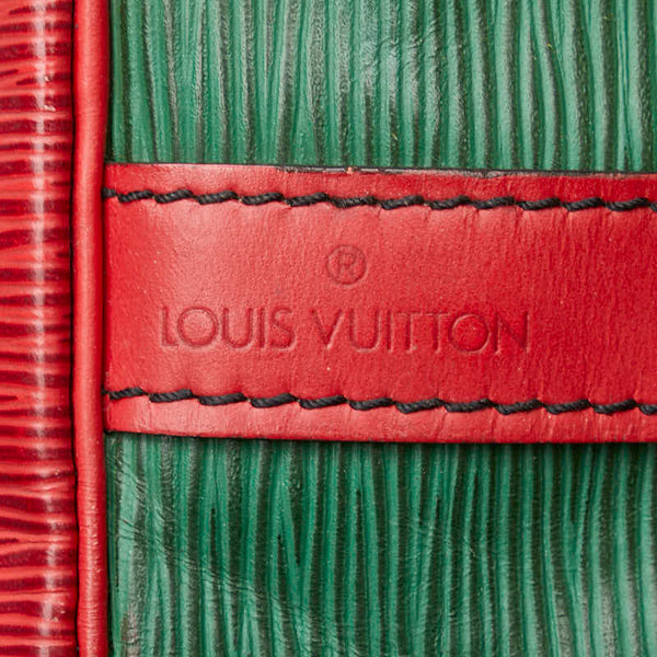 ルイ ヴィトン エピ プチ ノエ バイカラー ショルダーバッグ M44147 グリーン レッド レザー レディース LOUIS VUITTON 【中古】