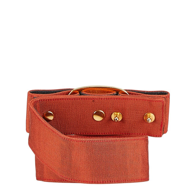 サルヴァトーレフェラガモ ヴァラリボン ベルト レッド ナイロン レディース Salvatore Ferragamo 【中古】