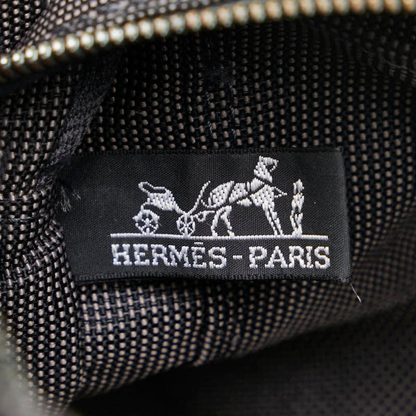エルメス エールライン トートPM トートバッグ ハンドバッグ グレー キャンバス レディース HERMES 【中古】