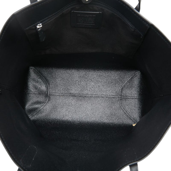 コーチ チェック バッファロー プラッド プリント ハンドバッグ トートバッグ C7271 SVS66 ブラック レッド PVC レザー レディース COACH 【中古】