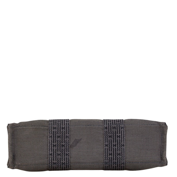 エルメス エールライン トートPM トートバッグ ハンドバッグ グレー ブラック キャンバス レディース HERMES 【中古】