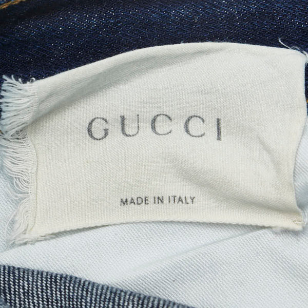 グッチ タイガー デニムパンツ サイズ：32 ブルー デニム レディース GUCCI 【中古】