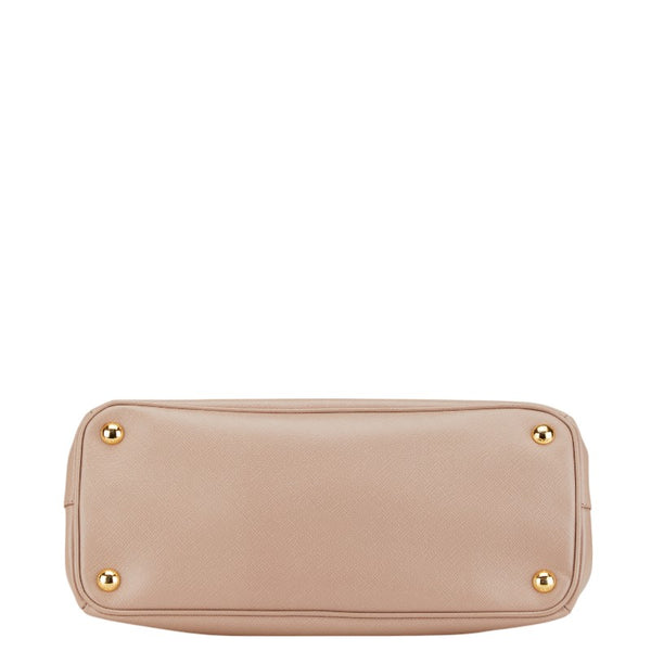 プラダ 三角ロゴプレート ガレリア ハンドバッグ ショルダーバッグ 2WAY ピンク サフィアーノ レディース PRADA 【中古】