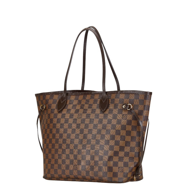 ルイ ヴィトン ダミエ ネヴァーフルMM トートバッグ ショルダーバッグ N41358 ブラウン PVC レザー レディース LOUIS VUITTON 【中古】