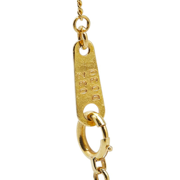 K18YG イエローゴールド サファイア0.32ct ダイヤ0.30ct ハート モチーフ ペンダントネックレス レディース 【中古】